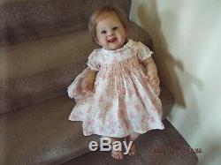 Reborn Baby Doll By Ping Lau, Happy Smiling Baby! Tori, 23 Glass Eyes