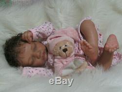 Reborn Baby Doll Ethnic Aa Biracial Girl