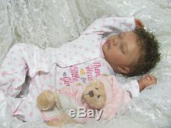 Reborn Baby Doll Ethnic Aa Biracial Girl