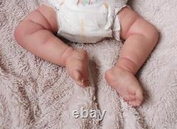 Reborn Baby Doll Newborn Girl 5lb 20 Vinyl Body Authentic With Clothes