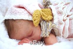 Reborn Baby Doll Rebornbaby Girl mono rooted hair Zoey by Cassie Brace new