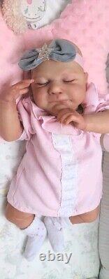 Reborn Baby Doll Sammy 18 With Bent Legs By Cassie Brace Artist Ruth Annette