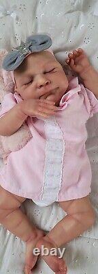 Reborn Baby Doll Sammy 18 With Bent Legs By Cassie Brace Artist Ruth Annette