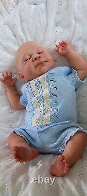 Reborn Baby Doll Sammy 18 With Bent Legs By Cassie Brace Artist Ruth Annette