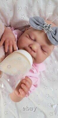 Reborn Baby Doll Sammy 18 With Bent Legs By Cassie Brace Artist Ruth Annette