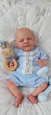 Reborn Baby Doll Sammy 18 With Bent Legs By Cassie Brace Artist Ruth Annette