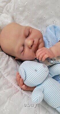 Reborn Baby Doll Sammy 18 With Bent Legs By Cassie Brace Artist Ruth Annette