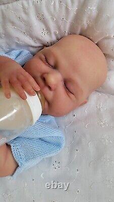 Reborn Baby Doll Sammy 18 With Bent Legs By Cassie Brace Artist Ruth Annette