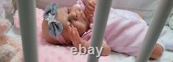 Reborn Baby Doll Sammy 18 With Bent Legs By Cassie Brace Artist Ruth Annette