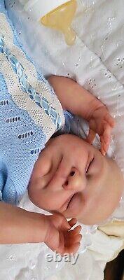 Reborn Baby Doll Sammy 18 With Bent Legs By Cassie Brace Artist Ruth Annette