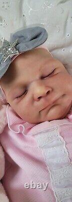 Reborn Baby Doll Sammy 18 With Bent Legs By Cassie Brace Artist Ruth Annette