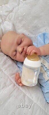 Reborn Baby Doll Sammy 18 With Bent Legs By Cassie Brace Artist Ruth Annette