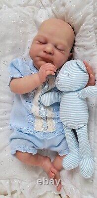 Reborn Baby Doll Sammy 18 With Bent Legs By Cassie Brace Artist Ruth Annette