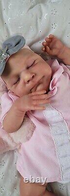 Reborn Baby Doll Sammy 18 With Bent Legs By Cassie Brace Artist Ruth Annette