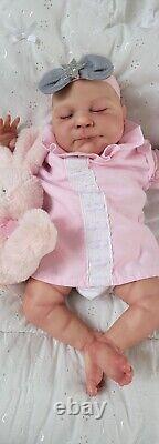 Reborn Baby Doll Sammy 18 With Bent Legs By Cassie Brace Artist Ruth Annette