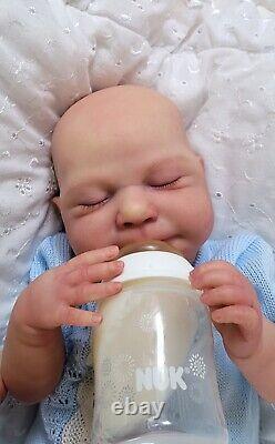 Reborn Baby Doll Sammy 18 With Bent Legs By Cassie Brace Artist Ruth Annette