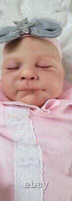 Reborn Baby Doll Sammy 18 With Bent Legs By Cassie Brace Artist Ruth Annette