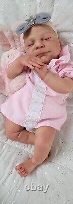 Reborn Baby Doll Sammy 18 With Bent Legs By Cassie Brace Artist Ruth Annette