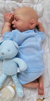 Reborn Baby Doll Sammy 18 With Bent Legs By Cassie Brace Artist Ruth Annette