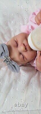 Reborn Baby Doll Sammy 18 With Bent Legs By Cassie Brace Artist Ruth Annette