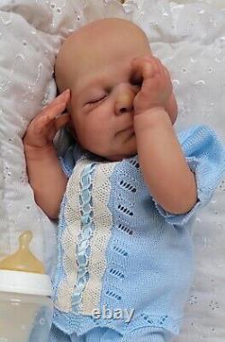 Reborn Baby Doll Sammy 18 With Bent Legs By Cassie Brace Artist Ruth Annette