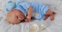 Reborn Baby Doll Sammy 18 With Bent Legs By Cassie Brace Artist Ruth Annette