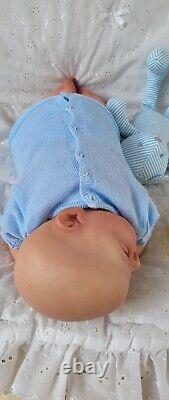 Reborn Baby Doll Sammy 18 With Bent Legs By Cassie Brace Artist Ruth Annette