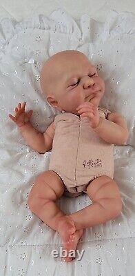 Reborn Baby Doll Sammy 18 With Bent Legs By Cassie Brace Artist Ruth Annette