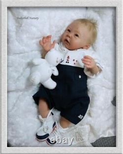 Reborn Baby Doll Sansa sculpt painted by Helen Jalland of Tinkerbell Nursery