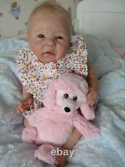 Reborn Baby Doll Sansa sculpt painted by Helen Jalland of Tinkerbell Nursery