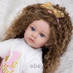 Reborn Baby Doll Silicone Toddler Cloth Body Princess Newborn Girl 24 in Toy