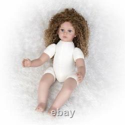 Reborn Baby Doll Silicone Toddler Cloth Body Princess Newborn Girl 24 in Toy