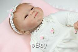 Reborn Baby Doll Soft Silicone vinyl 18 inch Cute Full Handmade Lifelike