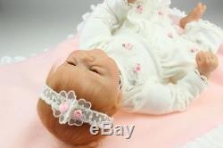 Reborn Baby Doll Soft Silicone vinyl 18 inch Cute Full Handmade Lifelike