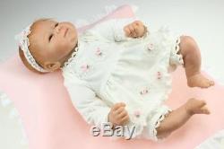 Reborn Baby Doll Soft Silicone vinyl 18 inch Cute Full Handmade Lifelike