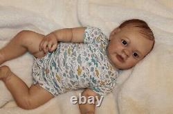 Reborn Baby Doll Sweet Lifelike 6 Month Old Baby Boy Eric With 3D Skin OOAK