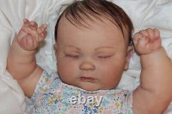 Reborn Baby Doll Sweet Lifelike 9 Month Old Baby Girl Jessica With 3D Skin OOAK