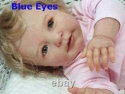 Reborn Baby Dolls Doll Silicone Newborn Girl Lifelike Realistic Body 22 Toddler