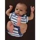Reborn Baby Dolls Handmade Lifelike Painted Dark Brown Cameron Newborn 24 Gift