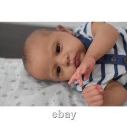 Reborn Baby Dolls Handmade Lifelike Painted Dark Brown Cameron Newborn 24 Gift