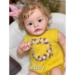 Reborn Baby Dolls Lifelike Newborn Girl Soft Vinyl Handmade Kids Birthday Gift