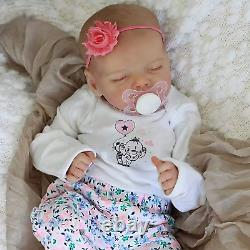 Reborn Baby Dolls Silicone Full Body Lifelike Baby Realastic 17 Inch Girl Soft