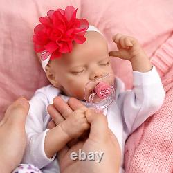 Reborn Baby Dolls Silicone Full Body Lifelike Baby Realastic 17 Inch Girl Soft