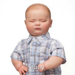 Reborn Baby Dolls Sleeping Lifelike Boy Baby 60cm Infant Weighted Doll Toddlers