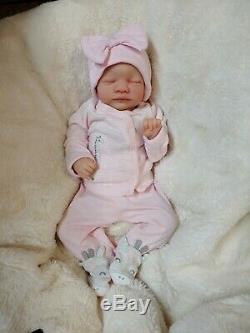 Reborn Baby Girl Aria by Toby Morgan Limited Ed Realistic Preemie Doll