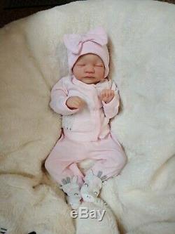 Reborn Baby Girl Aria by Toby Morgan Limited Ed Realistic Preemie Doll