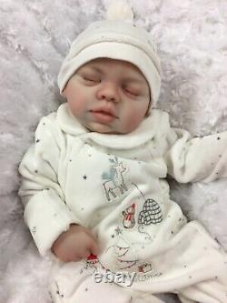 Reborn Baby Girl Art Doll Made From Amber Sculpt Heavy Authentic Reborn Uk