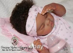 Reborn Baby Girl Ashia By Laura Lee/mimadollsl. Editionnewborndollsiioracrib