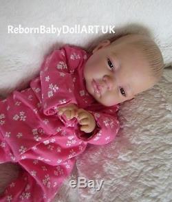 Reborn Baby Girl Doll, EYES OPEN DOLL. #RebornBabyDollArtUK