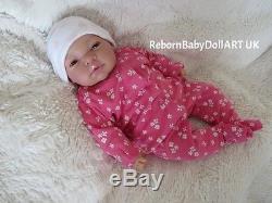 Reborn Baby Girl Doll, EYES OPEN DOLL. #RebornBabyDollArtUK